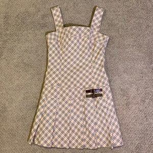 Authentic Burberry Blue Label Japan plaid pleated mini dress 38 or size 4 US